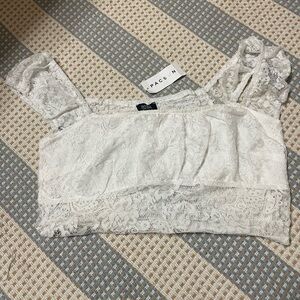 PacSun Women's White Lace Blouse